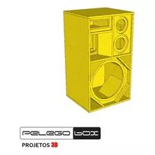 Caixa Bob Esponja Trio 2 Alto Falante 6x9 Pol C/ Porta-copo