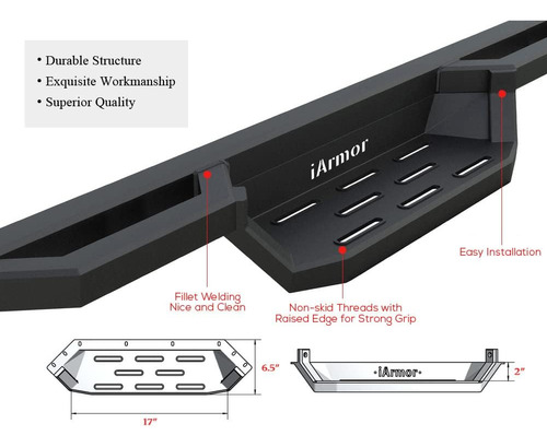 Estribos De Aluminio Para Ford F150 Supercrew Cab Y 17-20 F2 Foto 3