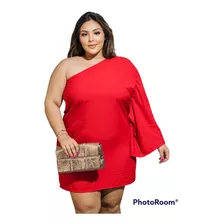 Plus Size Vestido Y Macacao Vestido Feminino Vermelho Plus 