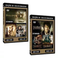 O Senhor Dos Anéis + O Hobbit - Trilogias Em Dvd