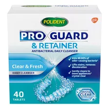 Polident Proguard Limpiador Para Guarda Dental 40ct.