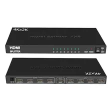 Splitter Distribuidor Divisor Hdmi 1x8 Com 8 Saidas