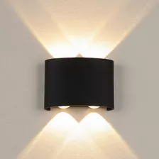 Luz Foco Aplique Para Pared Led Exterior Hogar Cálida Nuevo