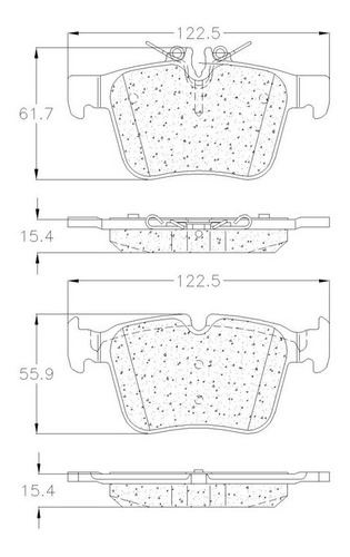 Balata Trasera Mercedes-benz C180 2015-2019 Foto 2