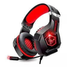 Fone Gamer Avançado Com Led Almofada Extra Macia Mic Cabo 2m