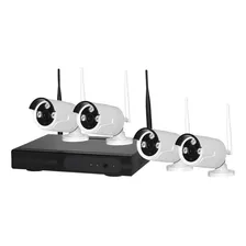 Kit Dvr Vta 4 Cámaras 4 Canales Color Blanco