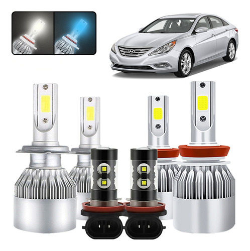 9005 H11 Faros Led Para Hyundai Sonata 15-17 Alta/baja Csp Hyundai Sonata