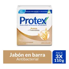 Jabon Antibacterial En Barra Protex Avena 3und X 110g