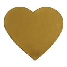 Etiqueta Selo Convite Coração Dourado 1,5cm X 1,5cm 100 Un.