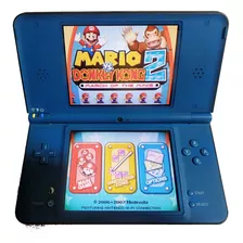 Nintendo Dsi Xl Azul + Fita Mario Vs Donk Kong 2