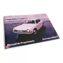 Manual Do Proprietário Karmann Ghia Tc 1973 + Adesivo Brinde