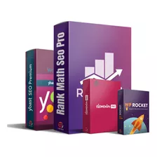 Rank Math + Wp Rocket + Elementor Pro + Yoast Seo + Bônus