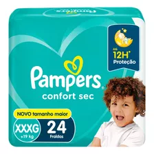 Fralda Pampers Confort Sec Xxxg 24 Unidades 