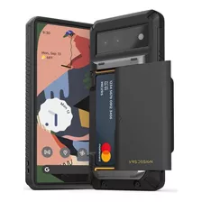 Funda Con Tarjetero Para Google Pixel 6 (color Negro)