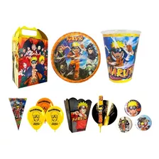 Naruto Kit Fiesta Artículos Cumpleaños 10 Niños Básico