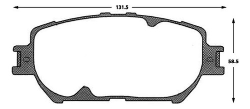 Pastilla De Freno Delantera Toyota Crown  4.3 2005 Foto 3