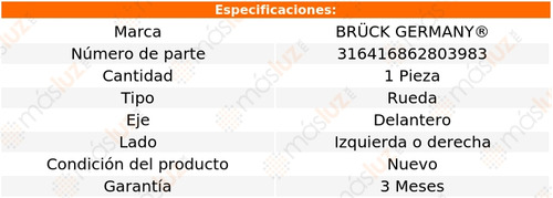 1- Maza Rueda Delantera Izq/der Element L4 2.4l 03/11 Bruck Foto 2