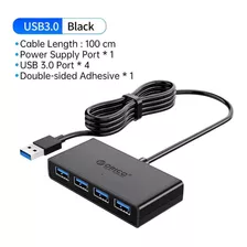 Hub Usb Con 4 Puertos Ubs 3.0, 100cm,5gbps Super Velocidad