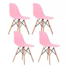 Pack X4 Silla Eames Para Comedor O Terraza