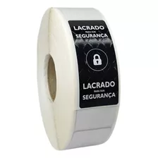 Etiqueta Adesiva Lacre Delivery - 1.000 Und 3x7cm Cad Preto