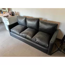 Sillón Negro De 3 Cuerpos Negro