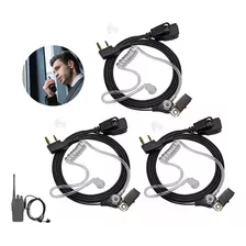 3pc Audifonos Manos Libres Para Radio Talkie Kenwood Baofeng