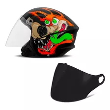 Capacete Aberto New Liberty 3 Coyote Fosco Vis Fumê Pro Tork