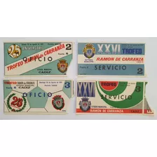 4 Ingresso Futebol Trofeu Ramon De Carranza 1979 1980