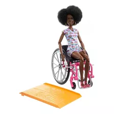 Boneca Barbie Cadeira De Rodas Negra 195 - Mattel