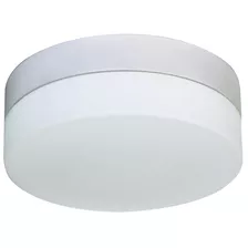 Plafon Belle 19cm Vidro Leitoso 1 Lamp Max 60w Base Branco