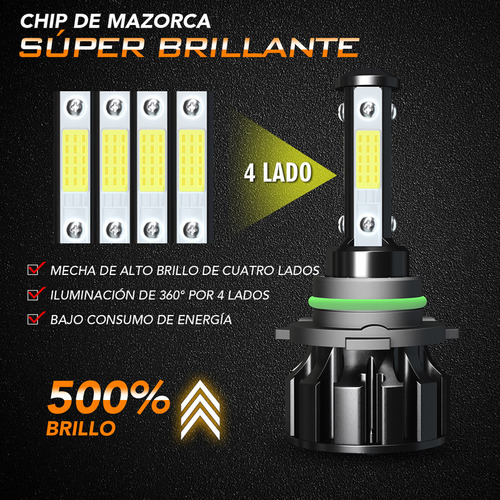 Para Bombillas Led De Luz Alta Y Baja Para Chevrolet Silvera Foto 6