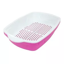 Caixa De Areia Furba Bandeja Sanitária Wc Cat Premium - Rosa