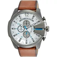 Reloj De Cuero Diesel Dz4280 Mega Chief De Hombre Marron Die