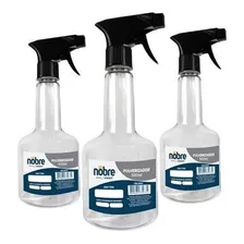 Kit 3 Borrifador Pulverizador 500ml Água Sanitizante