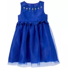 Gymboree Vestido Azul Rey Para Niña Talla 9 A 12 Meses Impor