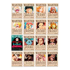 One Piece 16 Posters Yonkou Y Gold Roger Envio Gratis Wanted