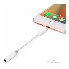 Adaptador Áudio iPhone 7 8 X Xr Xs Max P2 Lightning P/ Fone