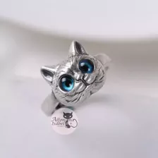 Anillo Gatito Ojitos Azules