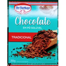 Atacado C/15 Chocolate Em Po Soluvel Dr Oetker 200g