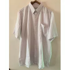 Camisa Rayada Blanca Hombre - Jean Cartiert.43/44