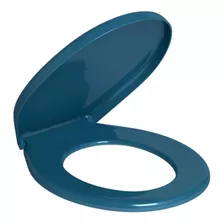 Tapa De Inodoro Water Deca Izy Ravena Azul Oscuro Plástico