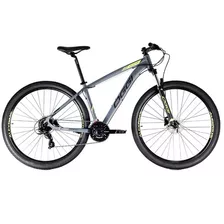 Bicicleta Aro 29 Oggi Hacker Hds 24v Grafite/preto Cor Cinza/verde Tamanho Do Quadro 17