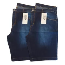 Kit 2 Bermudas Jeans Masculina Extra Grande