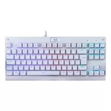 Teclado Dark Avenger K568w Rgb Branco Outemu Blue Redragon