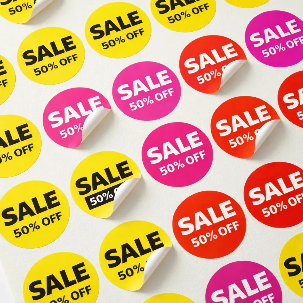 1000 + 56 De Regalo! Stickers 3cm Troquelados Autoadhesivos