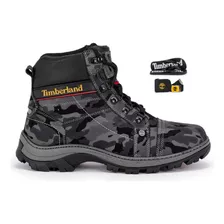 Bota Masculina Timberland 100% Couro Impermeável +brindes