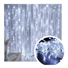 Cortina 300 Leds 3x2 Branco Frio Decoração Festas Casamentos 110v