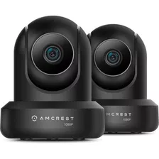 Amcrest Paquete De 2 Cámaras Wifi De 1080p Para Interiores, 