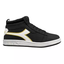 Tênis Diadora Hi-centrale Preto/branco/dourado