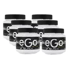 Gel Ego Black For Men Fijación 10 De 250 Ml 6 Pack **